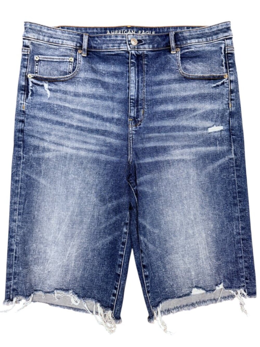 AMERICAN EAGLE Women's EUC Super High Rise Biker Jean Shorts | Size 20‎